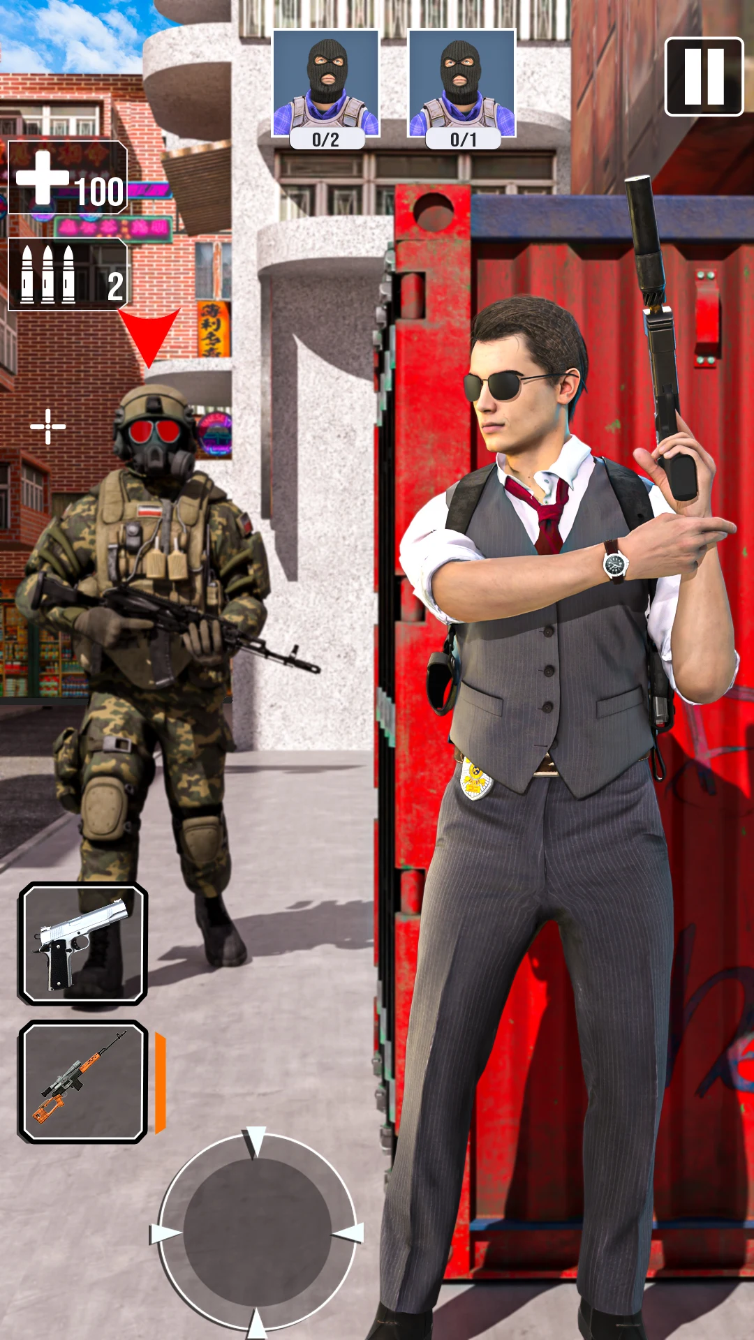 Agent Hitman Gun Shooting Game screenshot